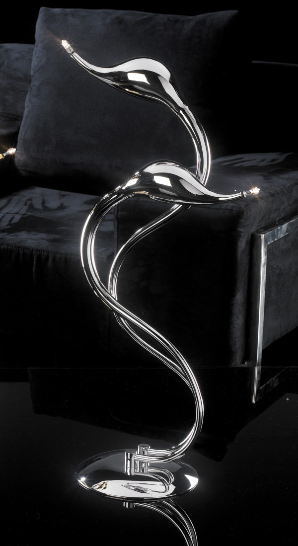 Lampe de chevet/bureau Noir 2 ampoules