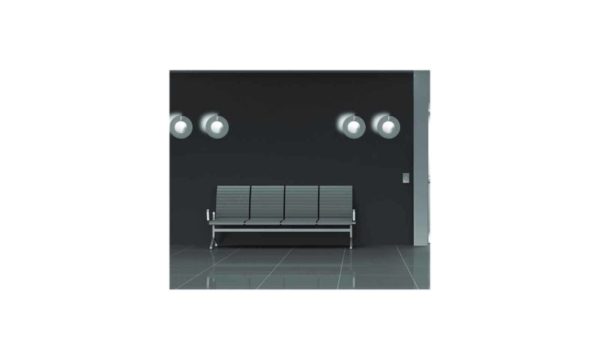 Lampe murale grise – Image 2
